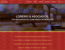 Tablet Screenshot of loreiroyasociados.com
